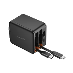 4 in 1 45W Fast Charging Retractable Wall Charger