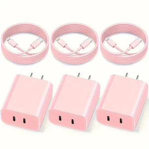 20W Dual Port USB C Charger Block